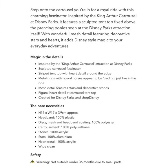 King Arthur Carrousel Fascinator For Adults - Picture 5 of 16